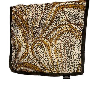 Vintage into Africa 100% SILK leopard print scarf